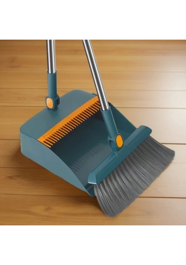 Willowhaven Mavi Katlanır Süpürge Ve Faraş Seti, Tüm Odalar İçin Pratik