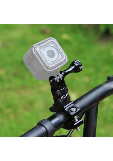 Fosenze Puluz Alüminyum Allyuminiyum Bisiklet Tutucu 360 Derece Döner, Gopro Hero 11/10/9/8, Dragon Touch, Akaso, Sjcam Kamera İçin Uyumlu, Vidalı Montaj, Siyah