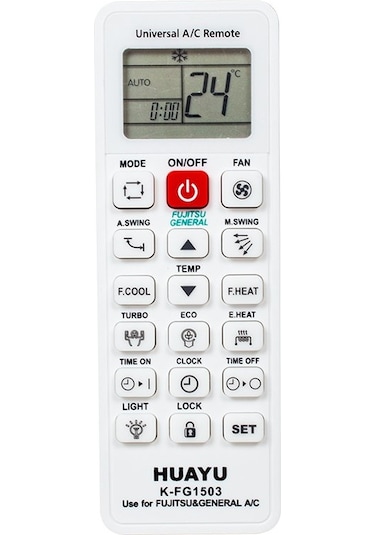 Fujitsu Uyumlu -General Universal Klima Kumandası Huayu K-Fg1503