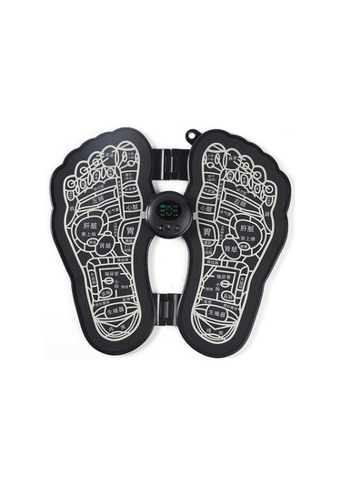 Qingmipy Evde Kullanıma Uygun Şarjlı Mini Ayak Masaj Cihazı - Pulse Teknolojili Topuk Ve Ayak Tabanı Rahatlatıcı - Siyah Siyah