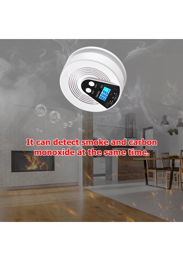 Kosona Lcd Ekranlı Duman Ve Karbonmonoksit Alarmı - Duvar Veya Tavan Montajı