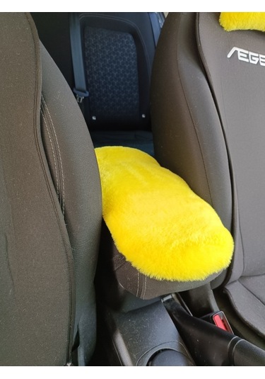 Yumuşak Peluş Kol Dayama Kolçak Minderi Sarı