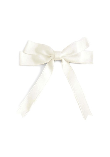 10 Adet Ekru Saten Fiyonk Süsleme Küçük Kurdele Seti