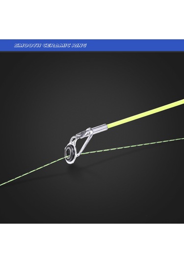 Folinda Fiberglas Spincast Olta Kamışı 165cm + Olta Makinesi, 5 Bölümlü, 42cm Kontrat, Mh Güç, M Hareket, 6-17lb Misina Ağırlığı Mavi