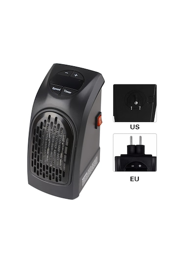 Symbee Taşınabilir Mini Isıtıcı: Hızlı Isınma, 12 Saat Zamanlayıcı, 60-90 C Ayarlanabilir Termostat, Otomatik Kapanma, 350w