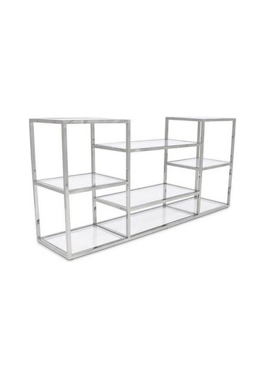 Janet Paslanmaz Metal Dresuar Gümüş