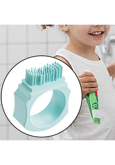 Suntek Çocuklar Parmak Diş Fırçası Erkek Kız Mavi