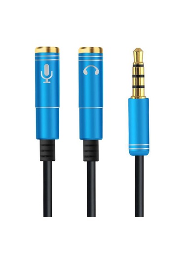 3.5 Mm Stereo Kulaklık + Hoparlör Çoklayıcı Kablo