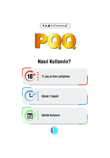 Tabvitamins Pqq Pirolokinolin Kinon 20 Mg 30 Kapsül