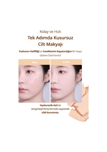 Clio Kill Cover Hafif Yapılı Pürüzsüz Mat Bitişli Pudra Fondöten 21C Lingerie