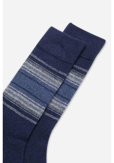 Aytuğ Lambswool Desenli Lacivert Erkek Çorap 25095 Lacivert