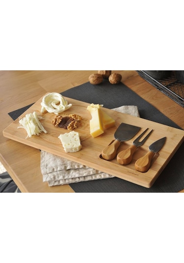 Finehome Otani Bambu Peynir Seti 4Lü
