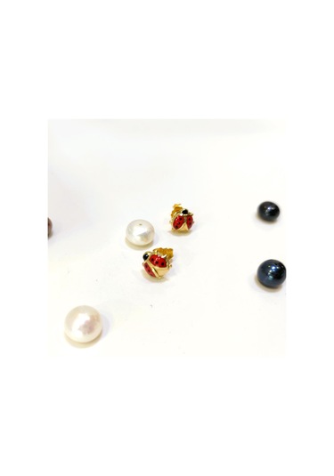 Altın Ürünler Uğur Böceği Visalı Küpe