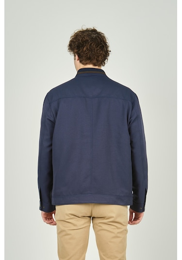 Lucas Erkek Hakim Yaka Cep Detaylı Mevsimlik Spor Mont 2734 Lacivert Lacivert