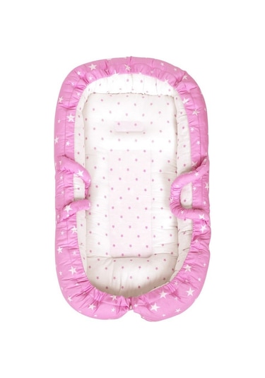 Sevi Bebe 273 Anne Yanı Bebek Reflü Yatağı 40 x 67 CM Pembe