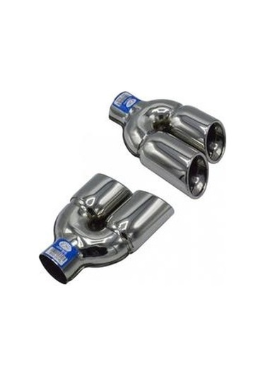 Universal Krom Egzoz Ucu Çiftli S Model Sol Çıkış 76 100 800-004l