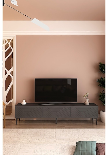 Tsa1804a - Ferro180 Tv Stand, Tv Sehpası Antrasit 180cm Antrasit