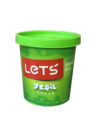 Let's Tek Renk Oyun Hamuru Yeşil 115 Gr