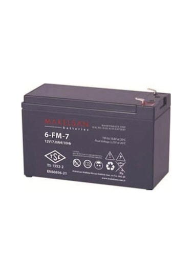 Makelsan 12 V 7 AH Bakımsız Kuru Akü