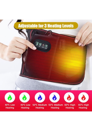 Leezsing Kadınlar İçin Adet Isıtma Pedi Alt Sırt Ağrısı Kadınlar Ve Erkekler İçin Isıtmalı Bel Kemeri Bel Omurgası Artrit Gerilmeler Burkulmalar 3 Is-607 Çok Renkli