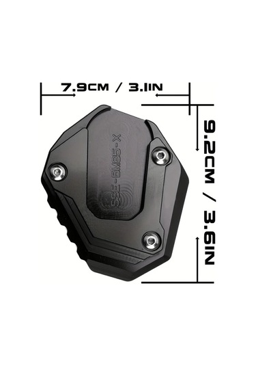 Hightower Bmw F750gs F800gs F850gs F900gs Adventure Siyah Cnc Yan Sehpa Uzatma Pedalı