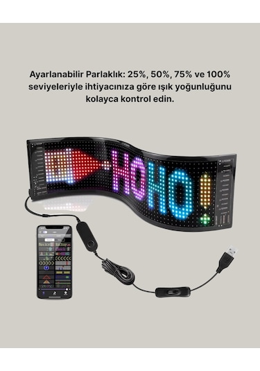 Gece Kullanıma Uygun Pixel Rgb Led Panel Es Atmosfer Işığı