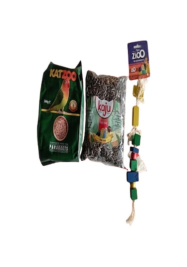 Papağan Oyuncağı + Papağan Yemi 500 G + Çekirdek 400 G