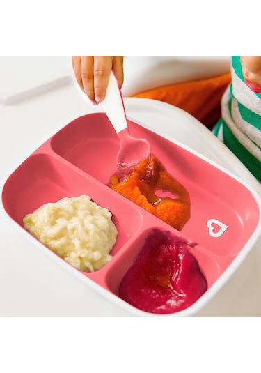 Sıçrama Engelleciyi Bölmeli Tabak Çok Renkli