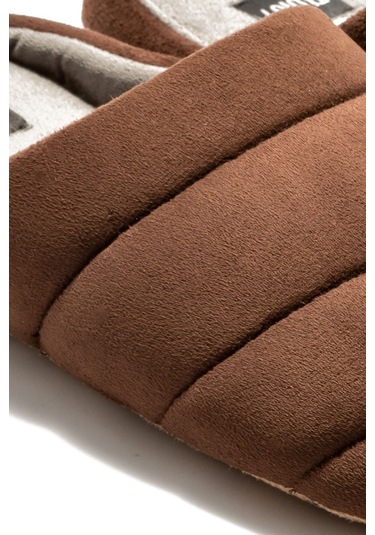 Twigy Adamo Erkek Ev Terliği Sessiz Taban Kahve Füme 41/46 AA0768 Füme