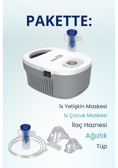 Direct Nexus Çocuklar Ve Yetişkinler Için Kompresörlü Nebülizatör