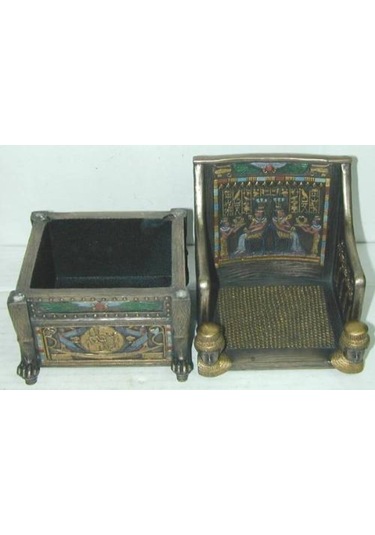 Wise Mısır Tarihi-HEDİYE KUTUSU MISIR KOLTUK-17*11*10 CM Çok renkli