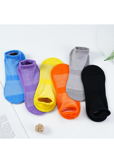 Mavi Tutkal Nokta Kaymaz Çorap Kavrama Çorap Kaymaz Yoga Ev Terlik Çorap Yastıklı Taban Çorap Erkekler Kadınlar İçin Mavi