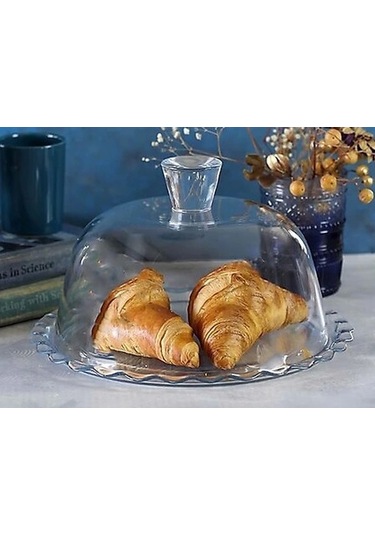 Paşabahçe 96874 Kek Servis Fanusu 24x18 Cm Beyaz