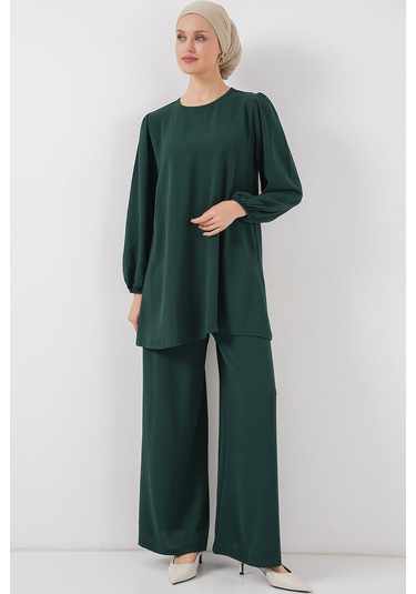 Bigdart Ayrobin Tunik Pantolon Alt Üst Takım 6712 - Zümrüt Yeşili