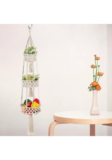 Suntek Mutfak Halatı Dokuma Duvar Saklama Sepetleri Için 3