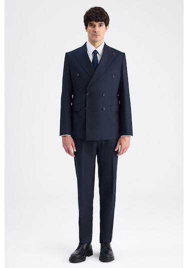 D's Damat Ds Damat Regular Fit Koyu Lacivert Düz Takim Elbise 6he05ob35588m 103
