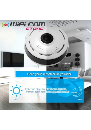 360 Görüşlü Smart Wifi Kamera