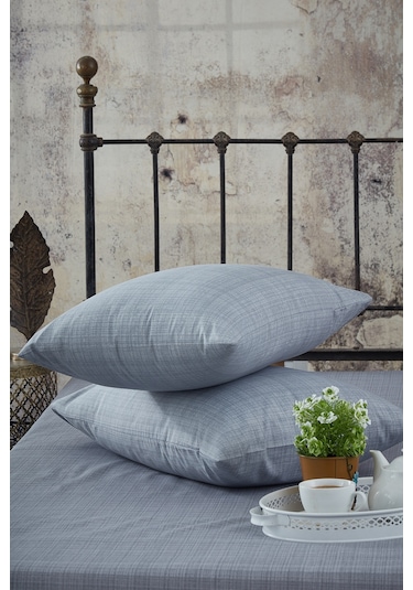BonjardinHome 2'li 50x70 Ranforce Gri Yastık Kılıfı