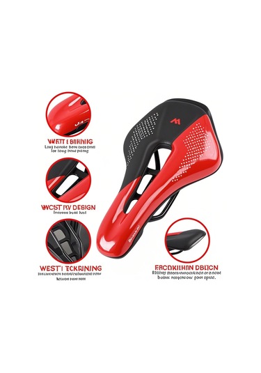 Suofeng Hafif Ve Konforlu Bisiklet Sele - Orta Boşluklu, Nefes Alabilir, Şok Emici Çok Renkli