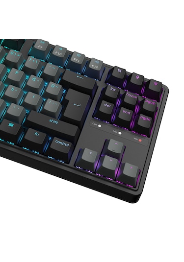 Keychron C3 Pro 8k Qmk Kablolu Özel Mekanik Klavye Süper Kahverengi Switch C3px-h3-tr