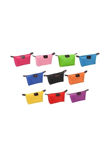 Suntek Makyaj Çantası Kalem Kutusu Kozmetik Seyahat Sarı Diğer