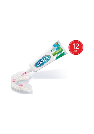 Corega Super Naneli Diş Protezi Yapıştırıcı Krem 12 x 40 G
