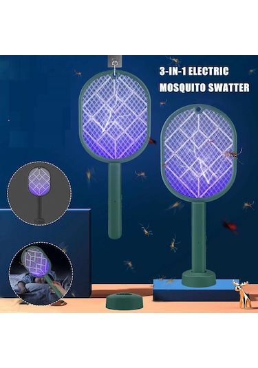 2'si 1 Arada Elektrikli Sineklik Sivrisinek Kovucu Yeşil