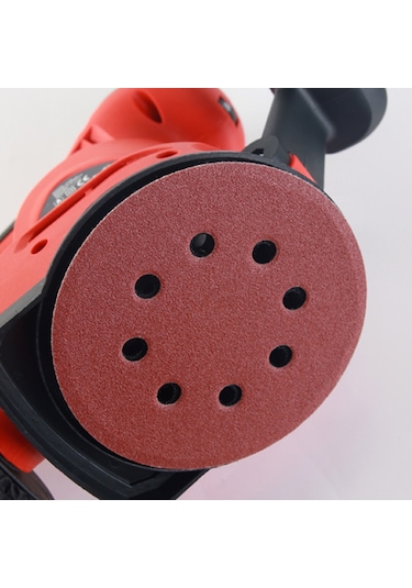 Sones 100 Adet 125mm Flok Zımpara Kağıdı 5 İnç 8 Delikli Disk Zımpara Kağıdı Kendinden Yapışkanlı Zımpara Kağıdı, Grit:60 Mesh