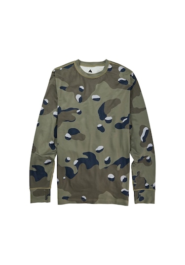 Burton Burton Cre Eck Erkek Yeşil İçlik Üst Forest Moss Cookie Camo Haki