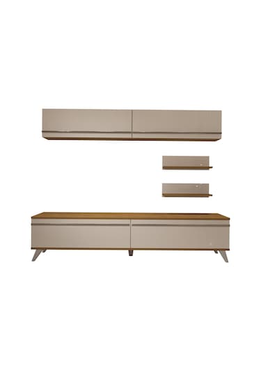 Decoraktiv Eko 5 Mdf Std Retro Tv Ünitesi Tv Sehpası Pera - Beyaz