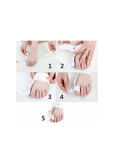 Ayak Başparmak Kemik Düzeltici Halluks Valgus Bunyon Gece Ateli