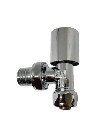 Kas 16X1/2 Pex Krom Köşe Radyatör Vanası - Krom Havlupan Vanası