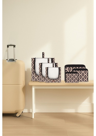 6'lı Bej Valiz Düzenleyici I Bavul Içi Organizer Set I Seyahat Hurcu Xxxxx Bej