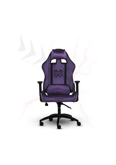 Rio Balerion Terletmez Kadife Kumaş Mor Gaming Oyuncu Koltuğu -3 Mor